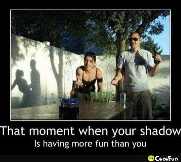 That moment when your shadow SO EV LRI IR TR EL RV CocoFun