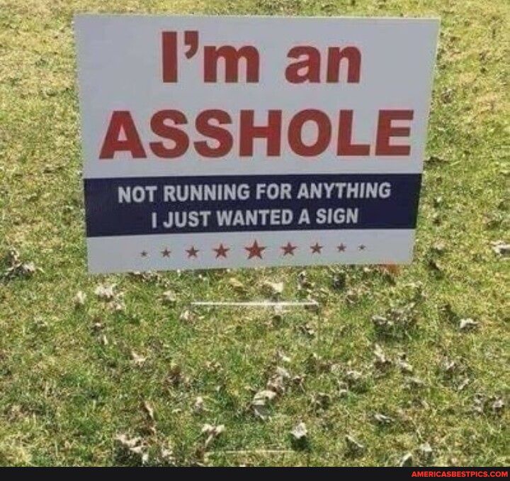 NOT RUNNING FOR ANYTHING i3 1 JUST WANTED A SIGN R o B N