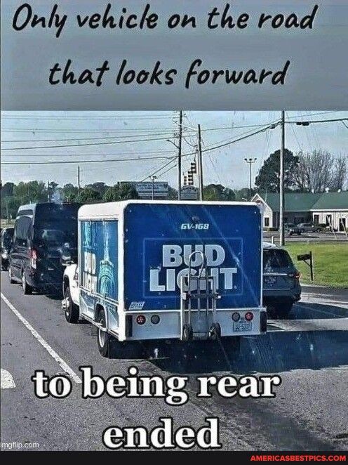 Ony vehicle on the road that looks forward i