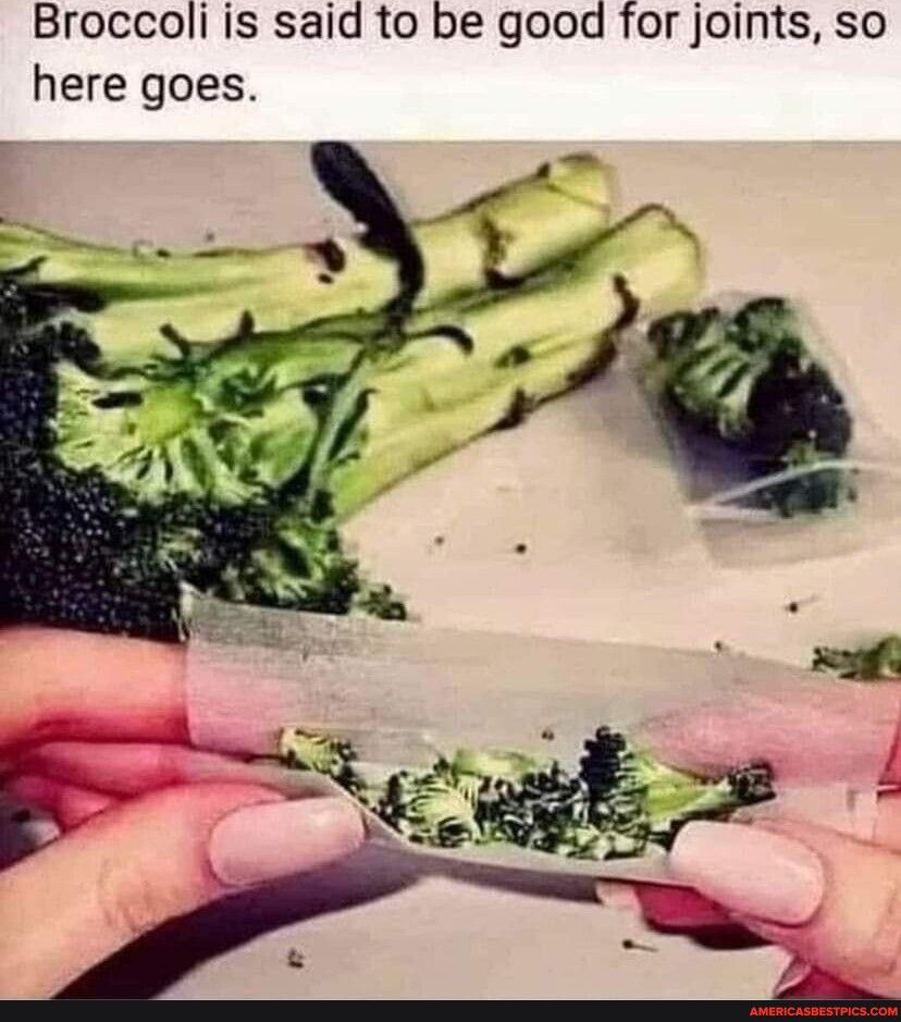 Broccoli is said to be good for joints so here goes