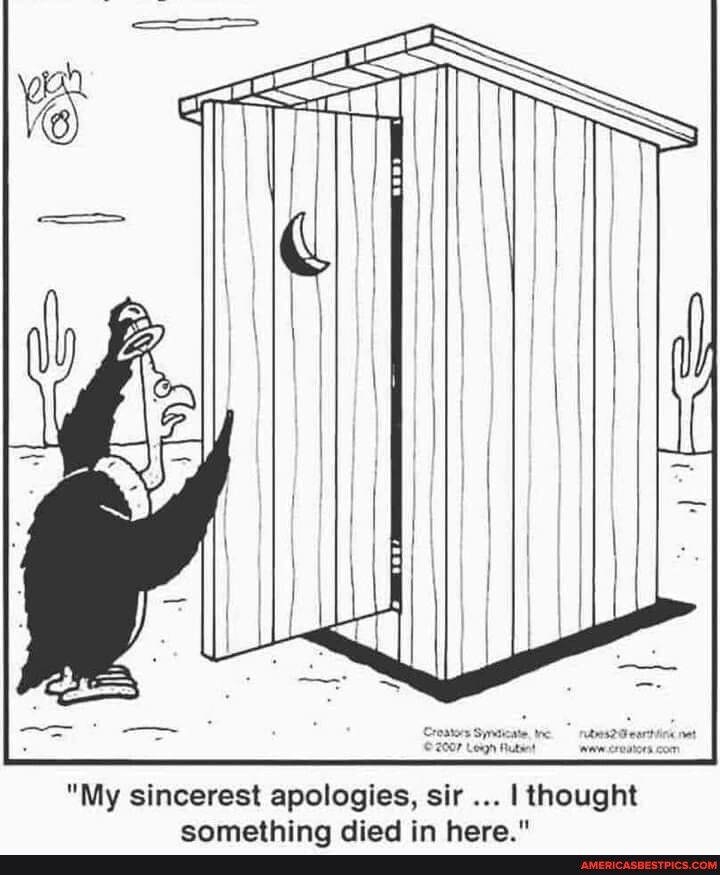 My sincerest apologies sir thought something died in here T amemicasoesTmes com