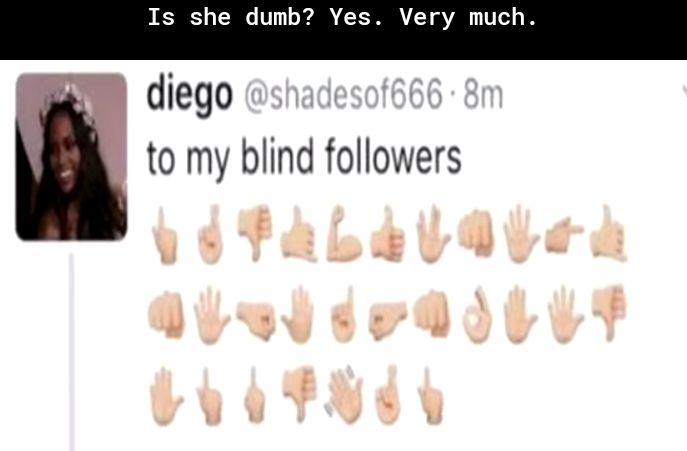 l diego to my blind followers