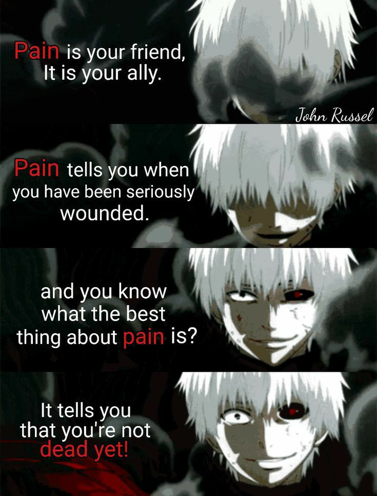 is your friend It is your ally Jobr Russel tells you when you have been seriously wounded EL BTG MU ETRGIER IR thing about 5Y4 It tells you that youre not
