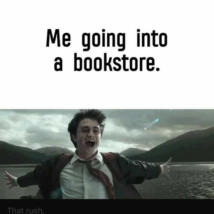 Me going into a bookstore