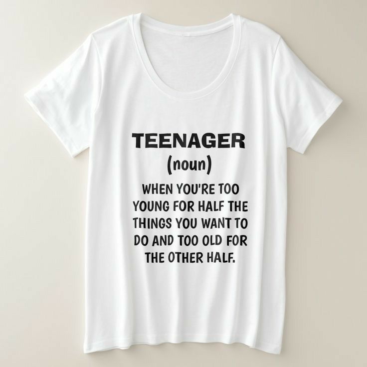 TEENAGER noun WHEN YOURE T00 YOUNG FOR HALF THE THINGS YOU WANTTO DO AND T0O OLD FOR THE OTHER HALF