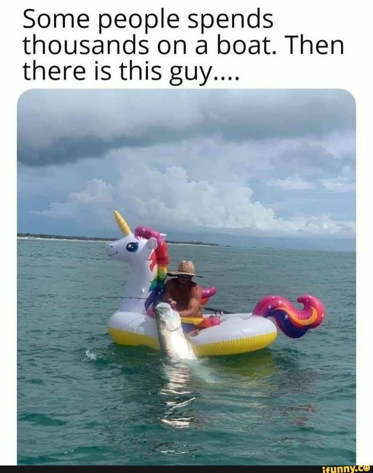 Some people spends thousands on a boat Then there is this guy