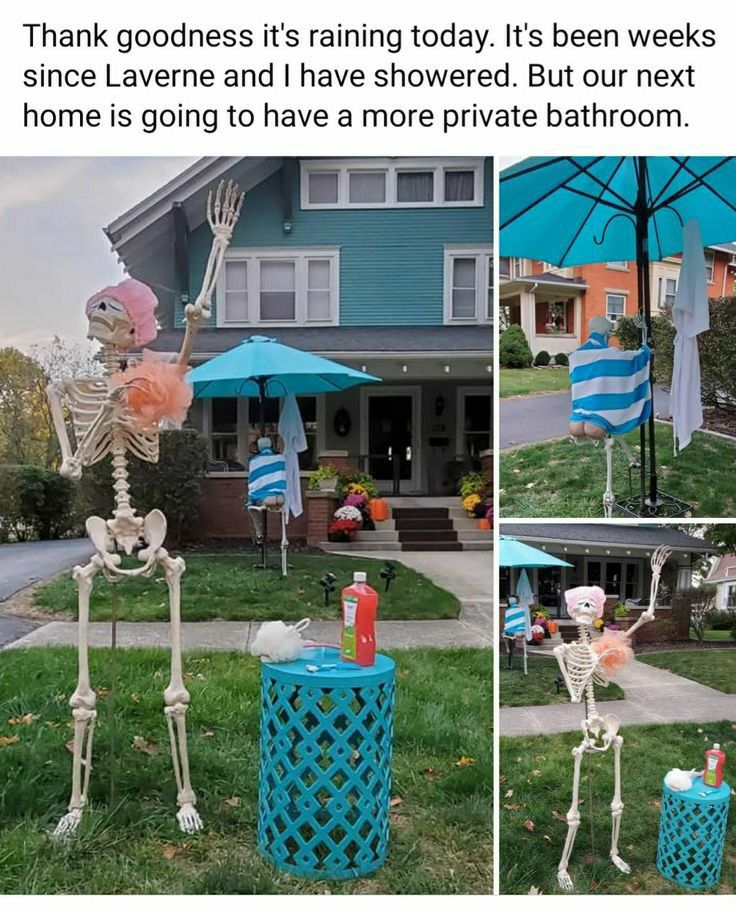 Thank goodness its raining today Its been weeks since Laverne and have showered But our next home is going to have a more private bathroom