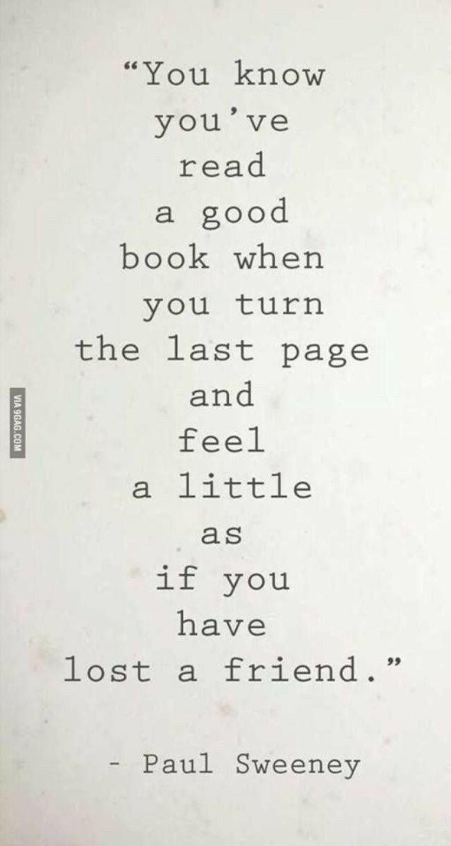 You know youve read a good book when you turn the last page and feel a little as if you have jiloetRal friend Paul Sweeney