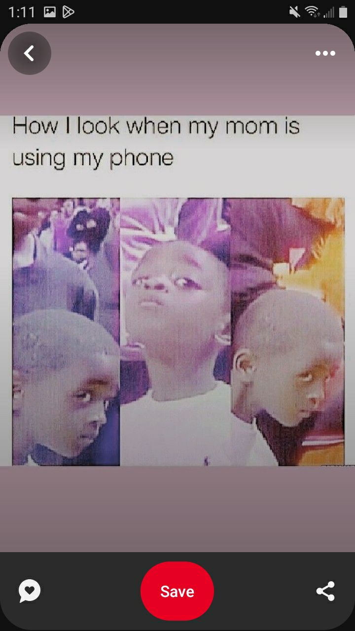 How look when my mom is using my phone