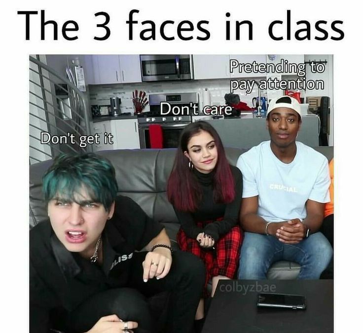 The 3 faces in class