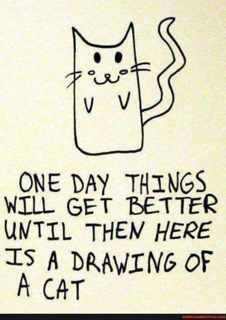 g ONE DAY THINGS WILL GET BETTER UVTIL THEN HERE IS A DRAWING OF R CAT