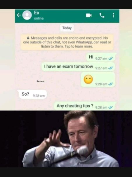 H I have an exam tomorrow Any cheating tips