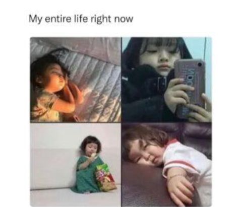 My entire life right now