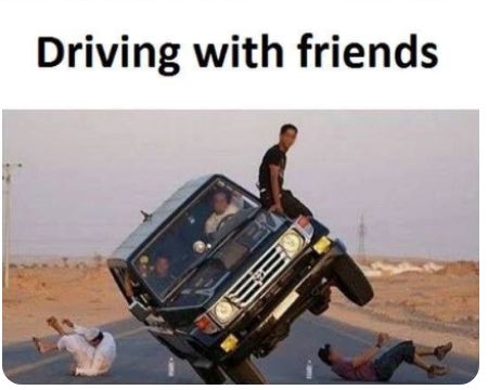 Driving with friends