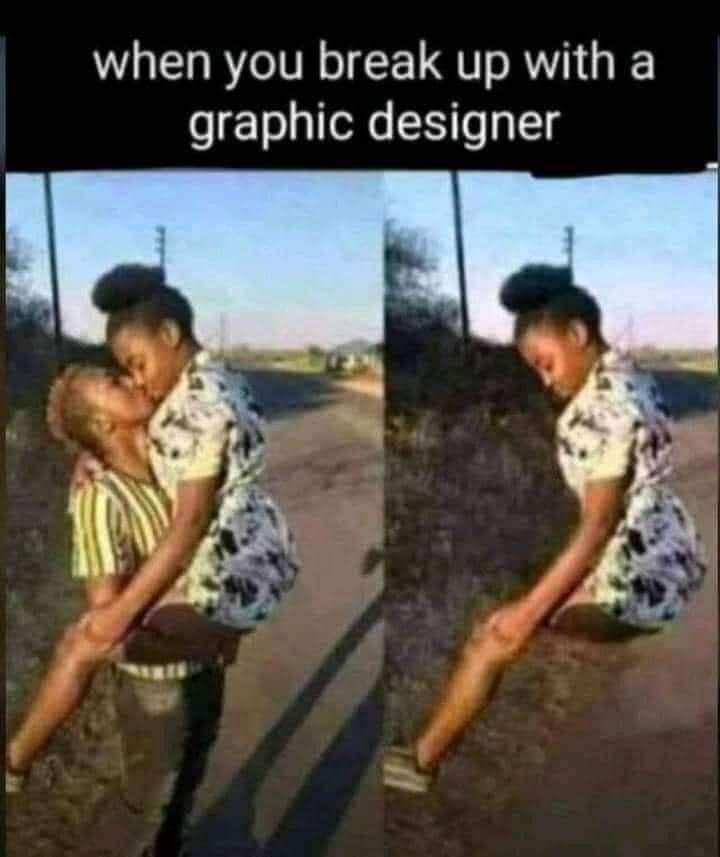 when you break up with a graphic designer