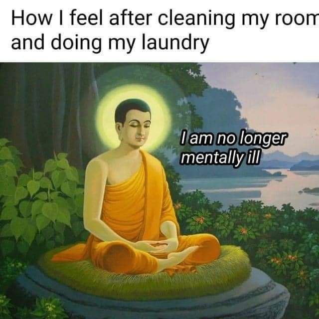 How feel after cleaning my roo and doing my laundry