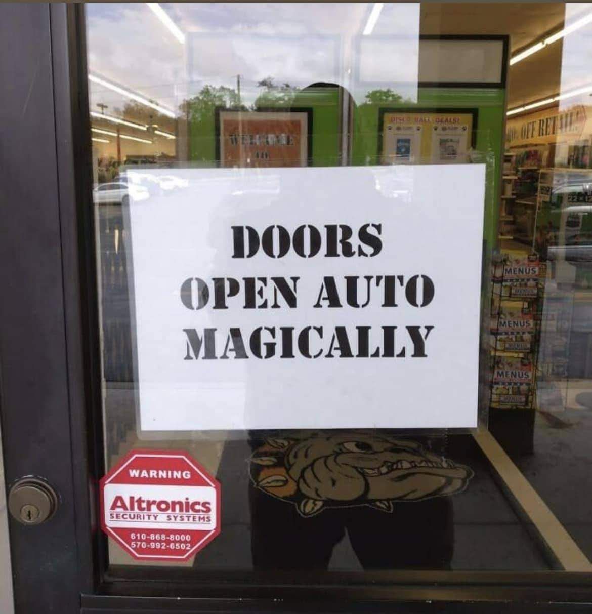 DOORS OPEN AUTO MAGICALLY