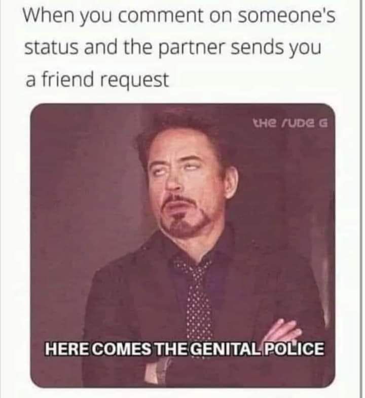 When you comment on someones status and the partner sends you a friend request o