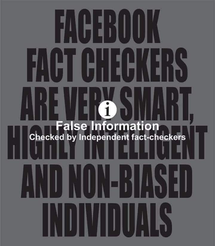 FACEBOOK FACT CHECKERS AREVER SHART Wisiniiinedl AND NOW BIASED INDIVIDUALS
