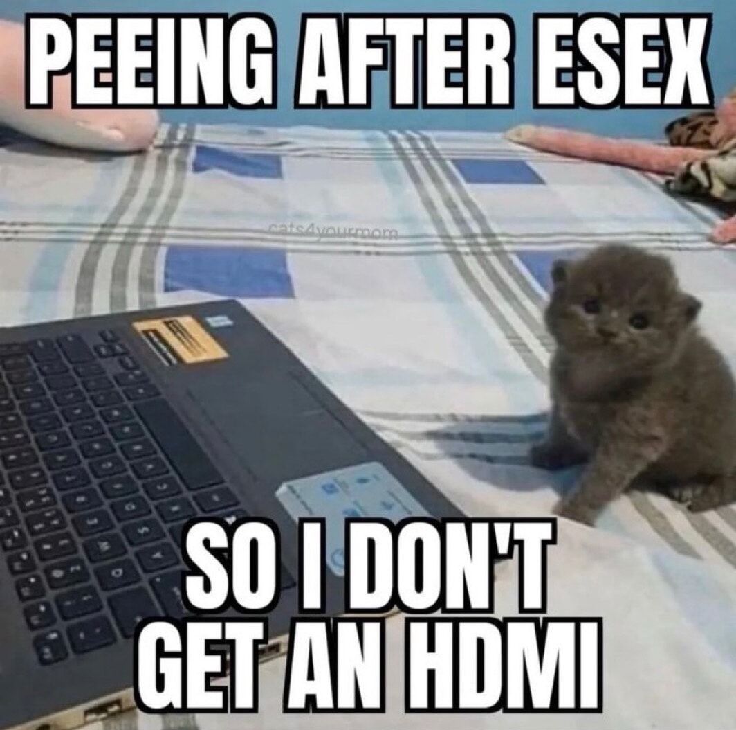 PEEING AFTER ESEX SO I DON'T GET AN HDMI