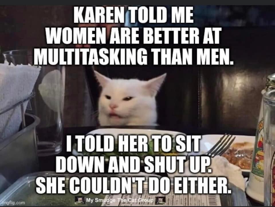 KARENTOLD ME WOMEN ARE BETTER AT 3 MULTITASKING THAN MEN t 1 W w xf A TOLDHERTOSITO23 DDWNAHDSHIITIIE o SHE IillllHTi ilEHTHEB TR