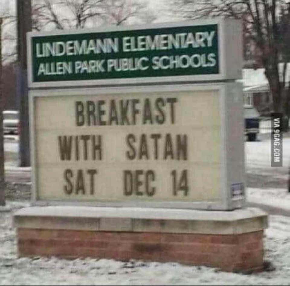 N T e LINDEMANN ELEW ALLEN PARK PUBLIC SCHOOLS BREANFAST 1 wiTH SATAM L ST Dee e