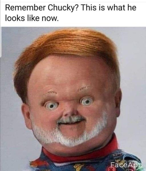 Remember Chucky This is what he looks like now