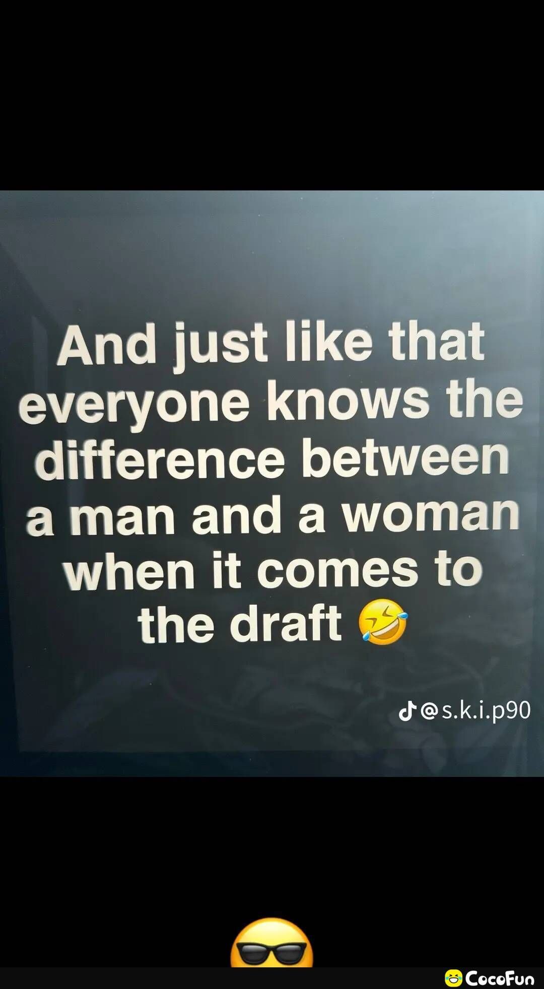 difference betv a man and a womal when it comes to the draft dskip90 CocoFun