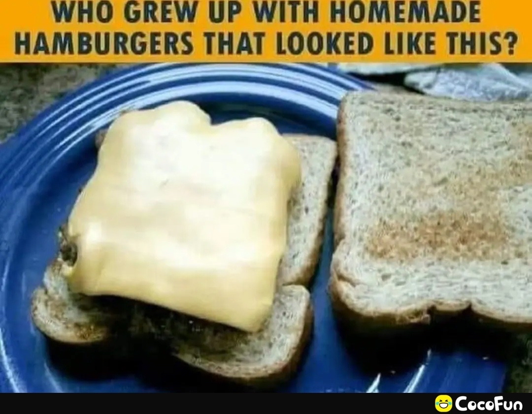 WHO GREW UP WITH HOMEMADE HAMBURGERS THAT LOOKED LIKE THIS CocoFun