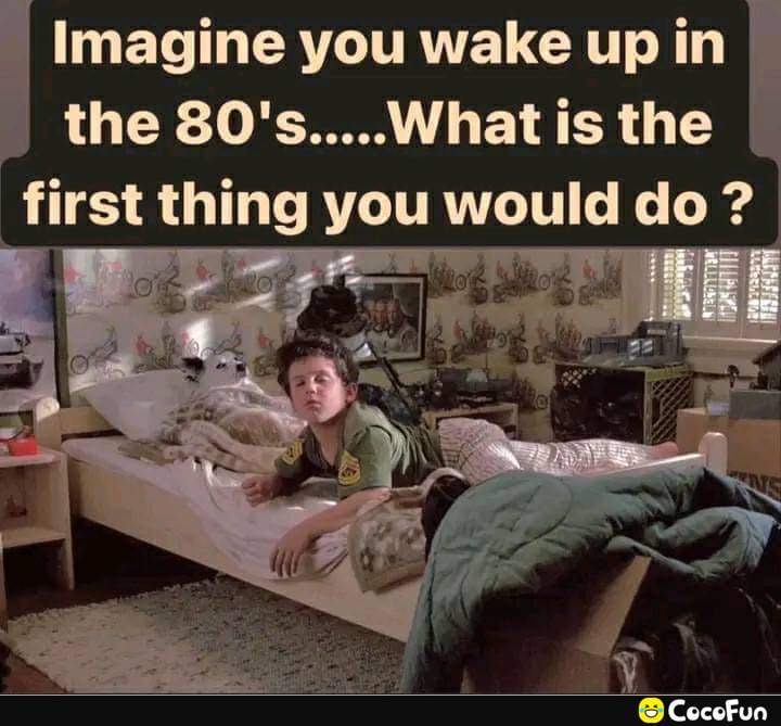 N ELILENCURYEUCT N the 80sWhat is the first thmg you would do