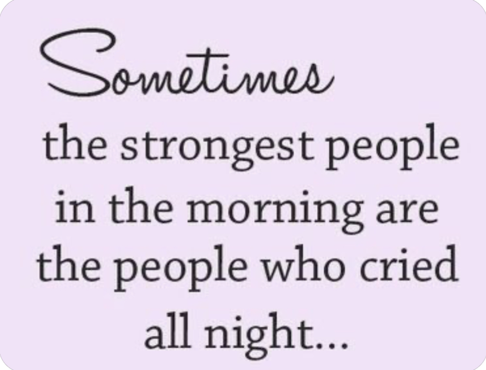 Semitimer the strongest people in the morning are the people who cried all night