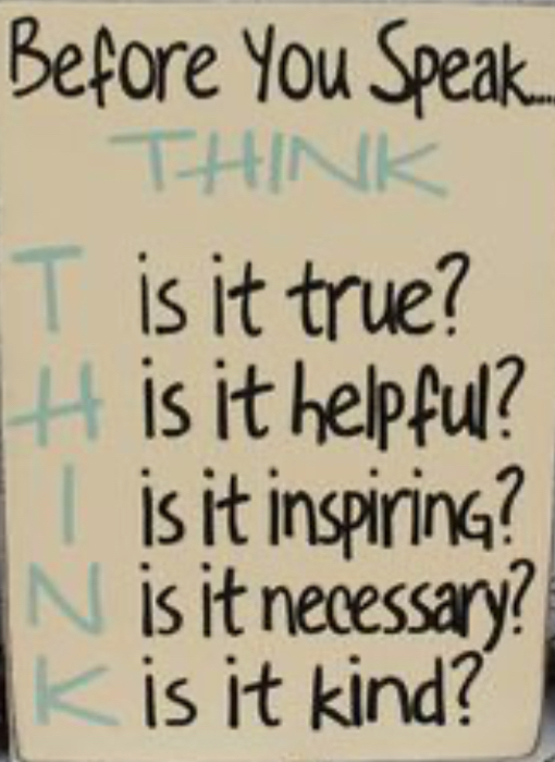 Is it heww7 Is it inspiring Is it neeessay is it kind J