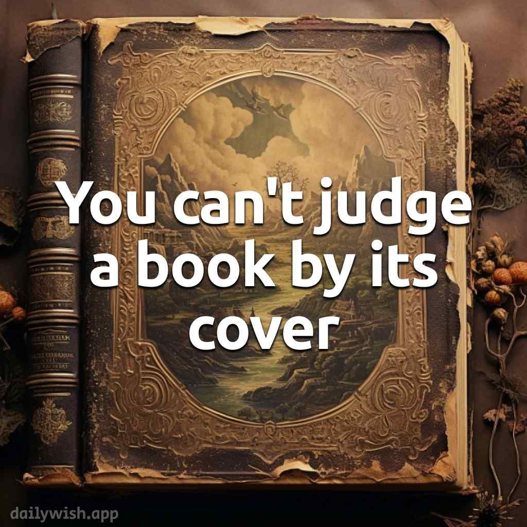 z 4 l You can ljudge abookby itsy cover