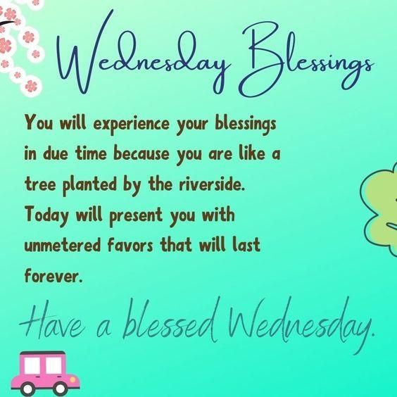 o Dy Bl You will experience your blessings in due time because you are like a tree planted by the riverside Today will present you with unmetered favors that will last forever Hve a Aessea Vemmsay m