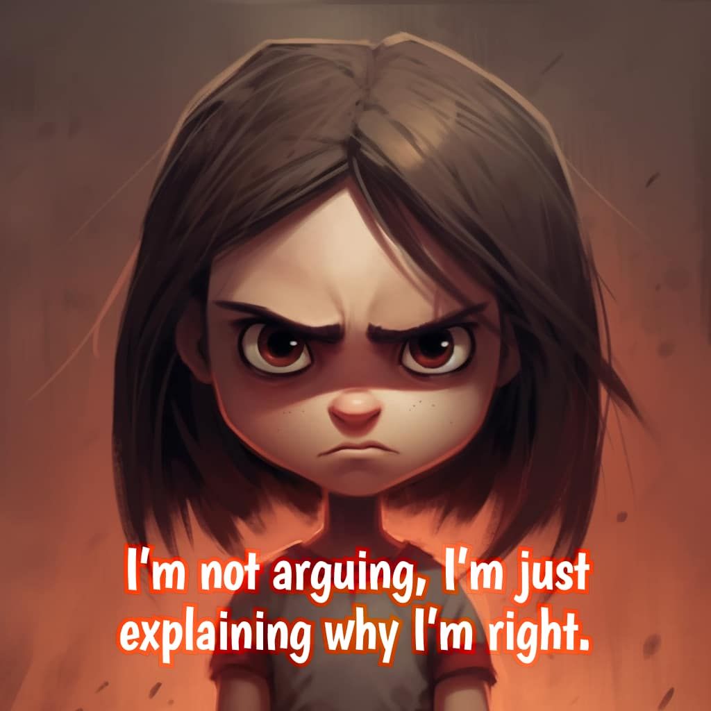 F N Im ot arguing Fmfjust explaining why Im Yight