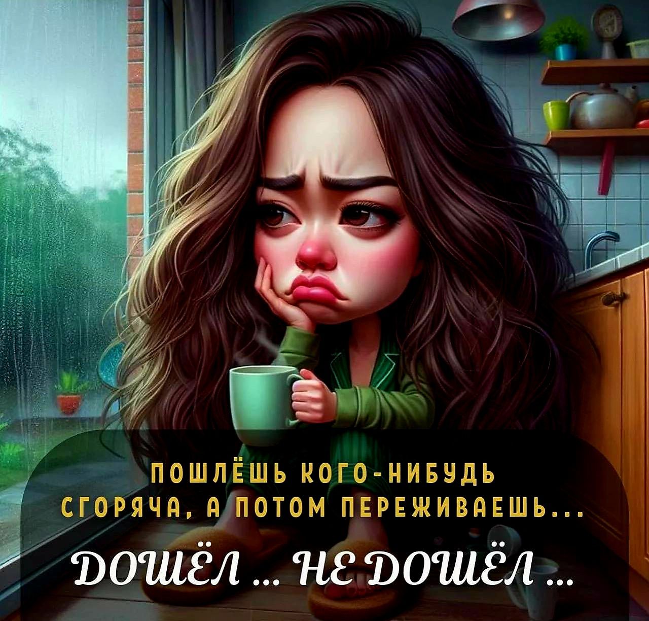 щ 2 ПОШЛЁШЬ КОГО НИБУДЬ Ч сгогяча_потом ПЕРЕЖИВАЕШЬ тоШёлНетоОШёл