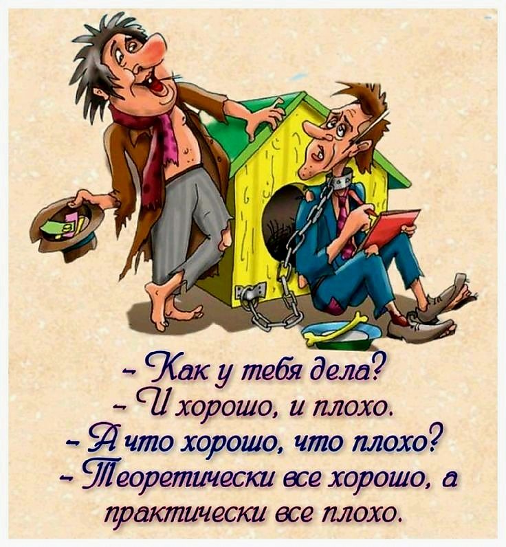 Как у тевя дела хорошо и плохо Я что хорошо что плохо Йеоретически все хорошо практически все плохо