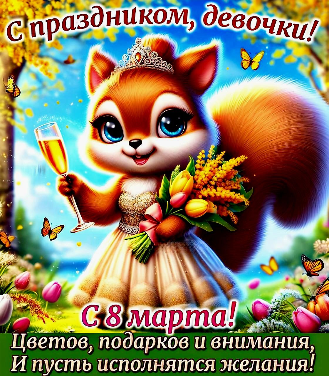 уа О 2 ОНВумарта иии Цветов подарков и внимания И пусть исполнятся ЖСЛПНЦЯ