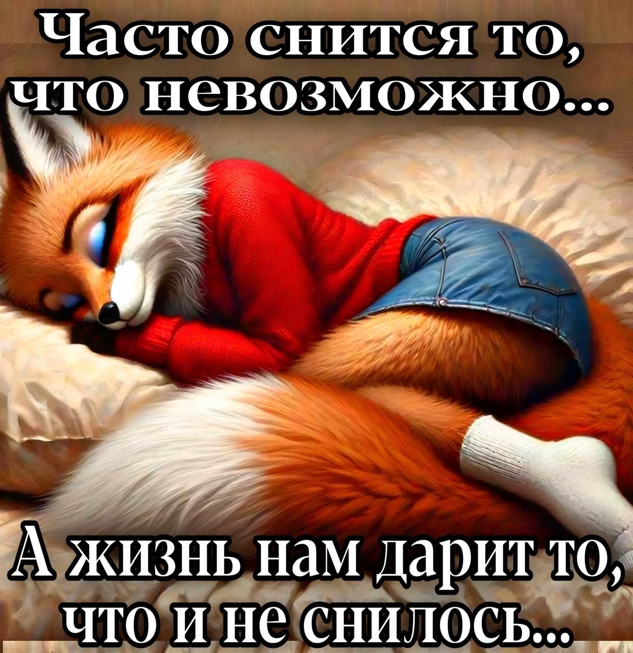 Часто снится то, что невозможно...\nА жизнь нам дарит то, что и не снилось...
