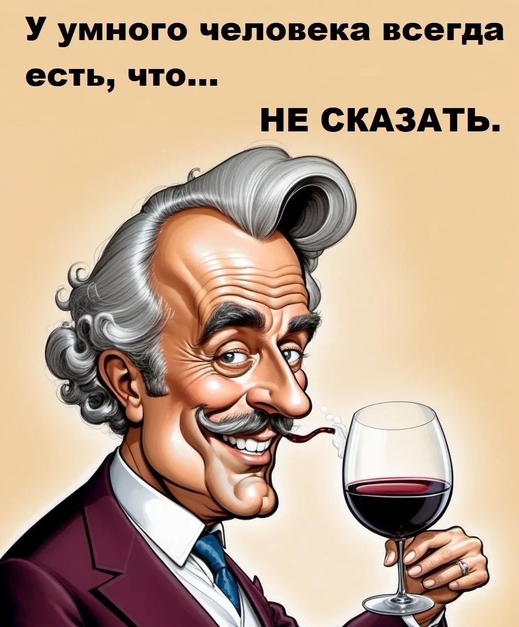 У умного человека всегда есть, что... НЕ СКАЗАТЬ.