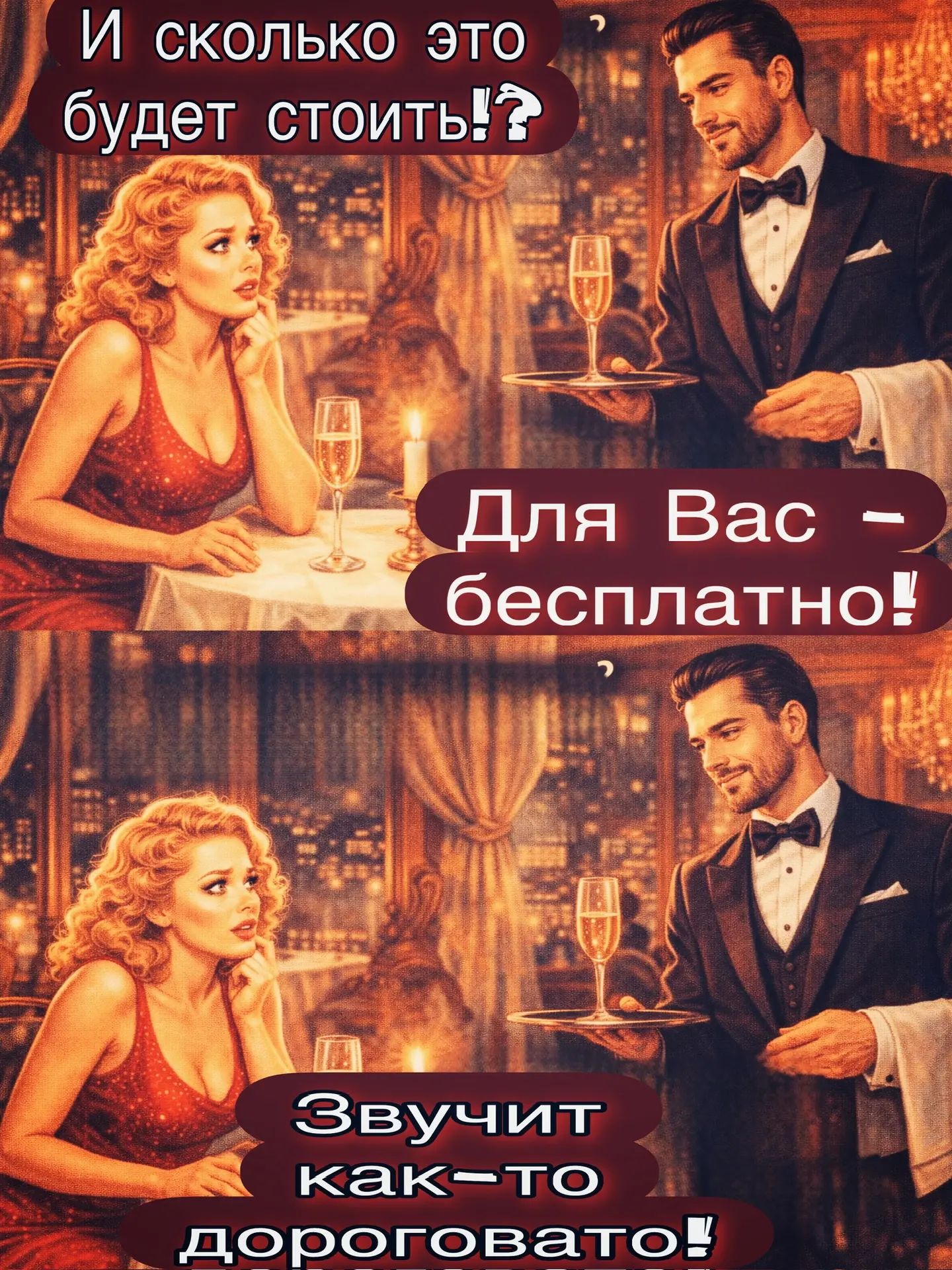 И сколько это будет стоить? Для Вас - бесплатно! Звучит как-то дорого!