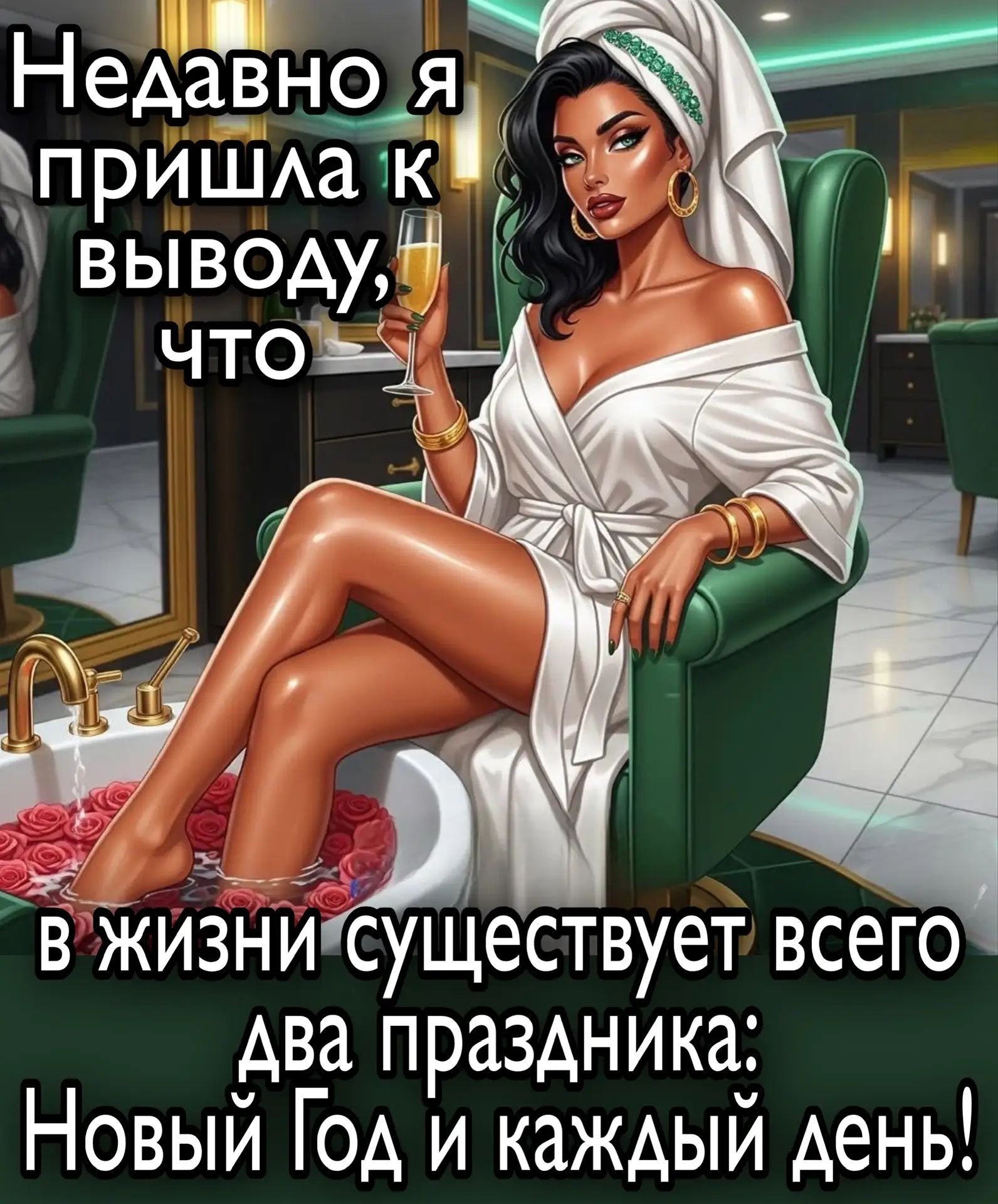 Недавно я пришла к выводу, что в жизни существует всего два праздника: Новый Год и каждый день!
