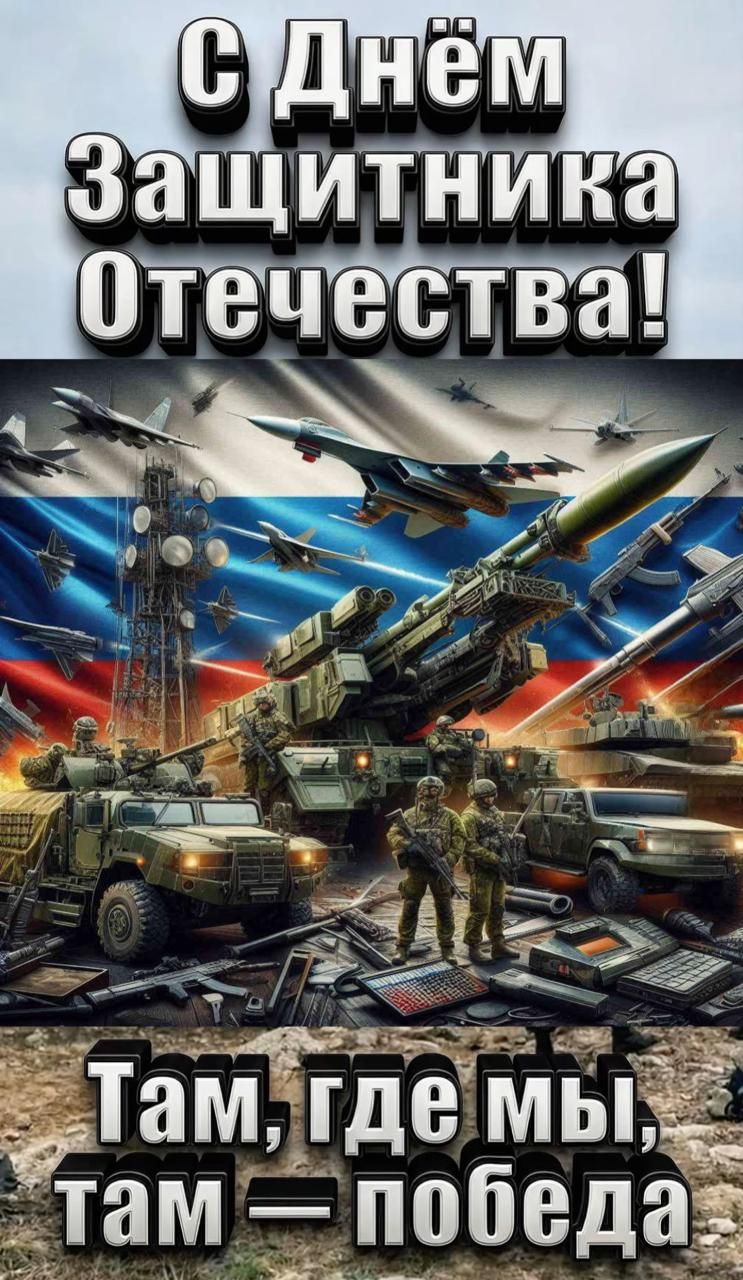 С Днём Защитника Отечества!
Там, где мы, там — победа
