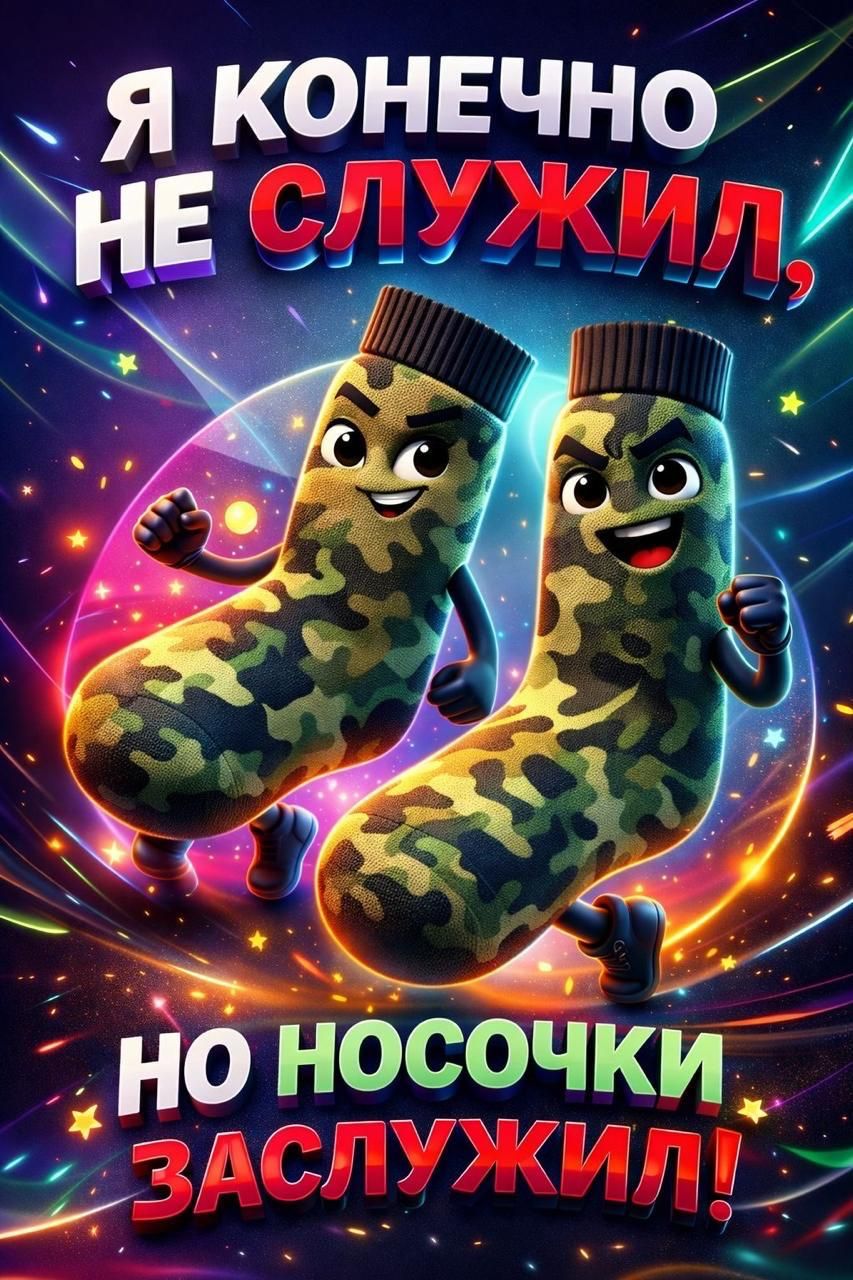 Я КОНЕЧНО НЕ СЛУЖИЛ, НО НОСОЧКИ ЗАСЛУЖИЛ!