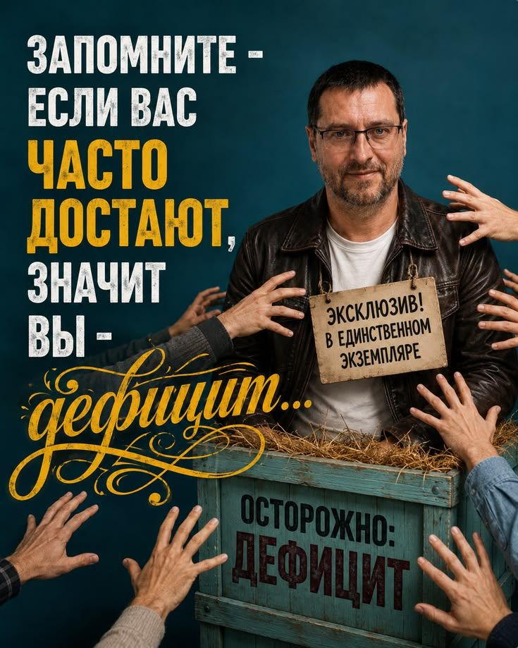 ЗАПОМНИТЕ - ЕСЛИ ВАС ЧАСТО ДОСТАЮТ, ЗНАЧИТ ВЫ - дефицит... ЭКСКЛЮЗИВ! В ЕДИНСТВЕННОМ ЭКЗЕМПЛЯРЕ ОСТОРОЖНО: ДЕФИЦИТ