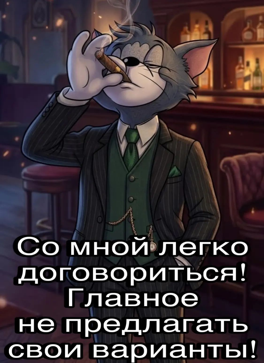 Со мной легко договориться! Главное не предлагать свои варианты!