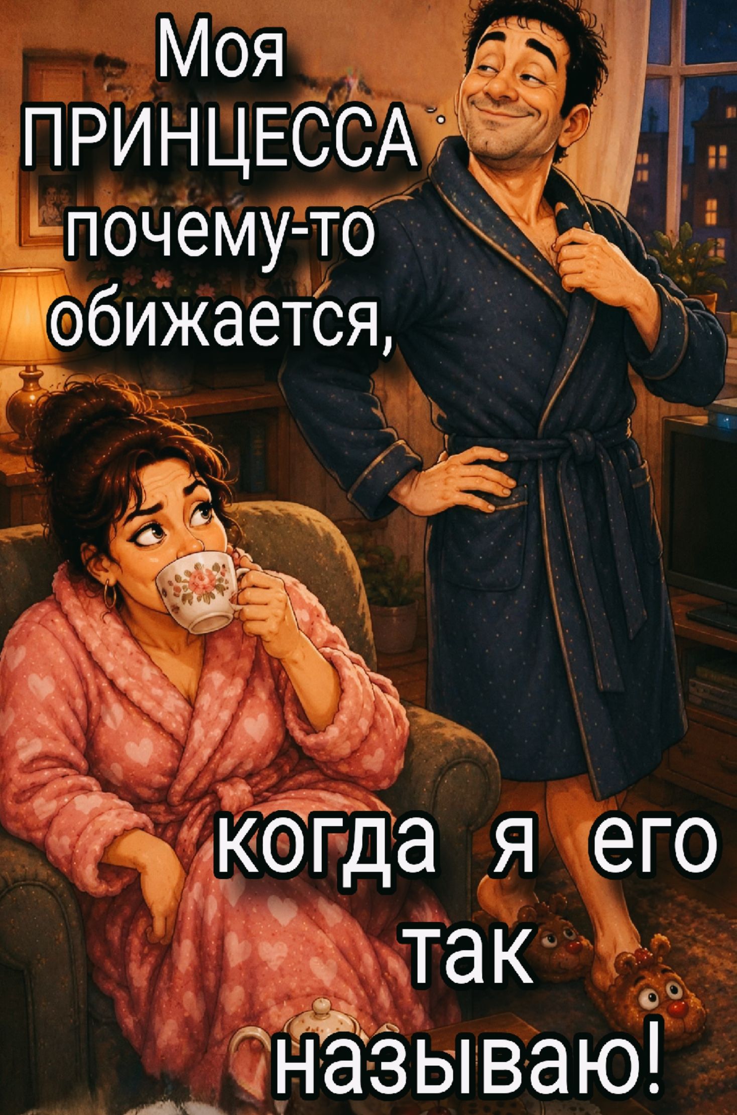 Моя ПРИНЦЕССА почему-то обижается, когда я его так называю!