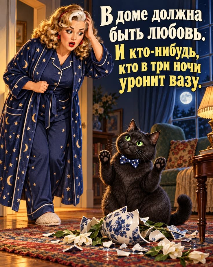 В доме должна быть любовь. И кто-нибудь, кто в три ночи уронит вазу.