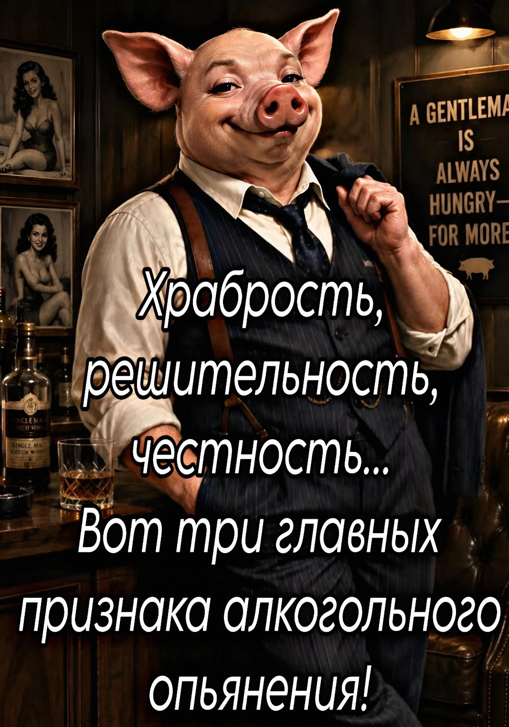 Храбрость, решительность, честность... Вот три главных признака алкогольного опьянения!