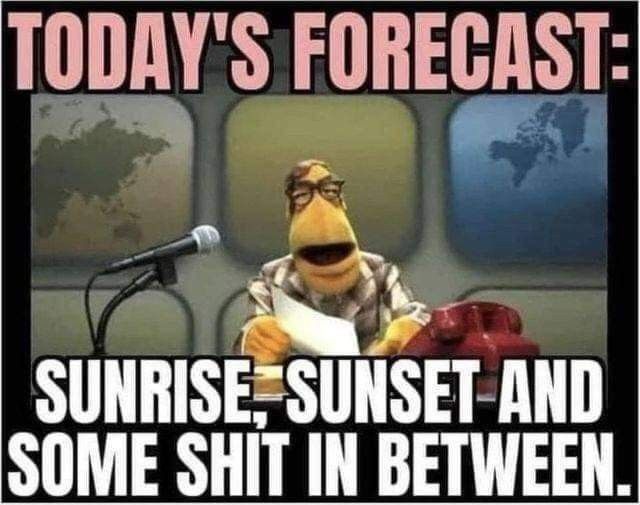 TODAYS FORECAST EJ SIJHIIISE SUIISET AND T ET